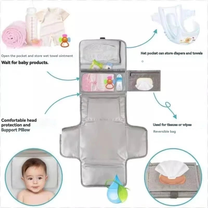 Portable Waterproof Baby Diaper Changing Pad