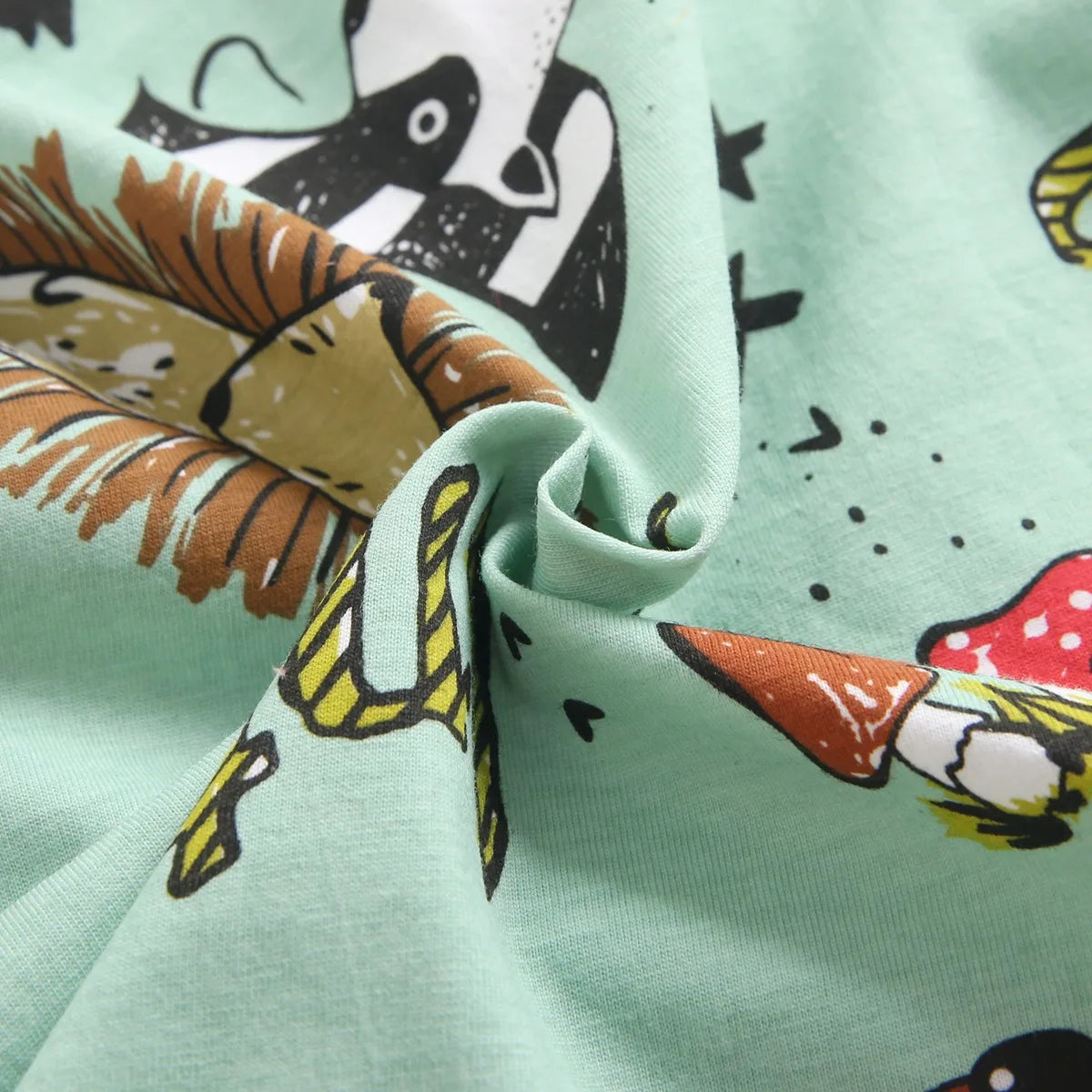 Cartoon Boys Summer Cotton Outfit Set