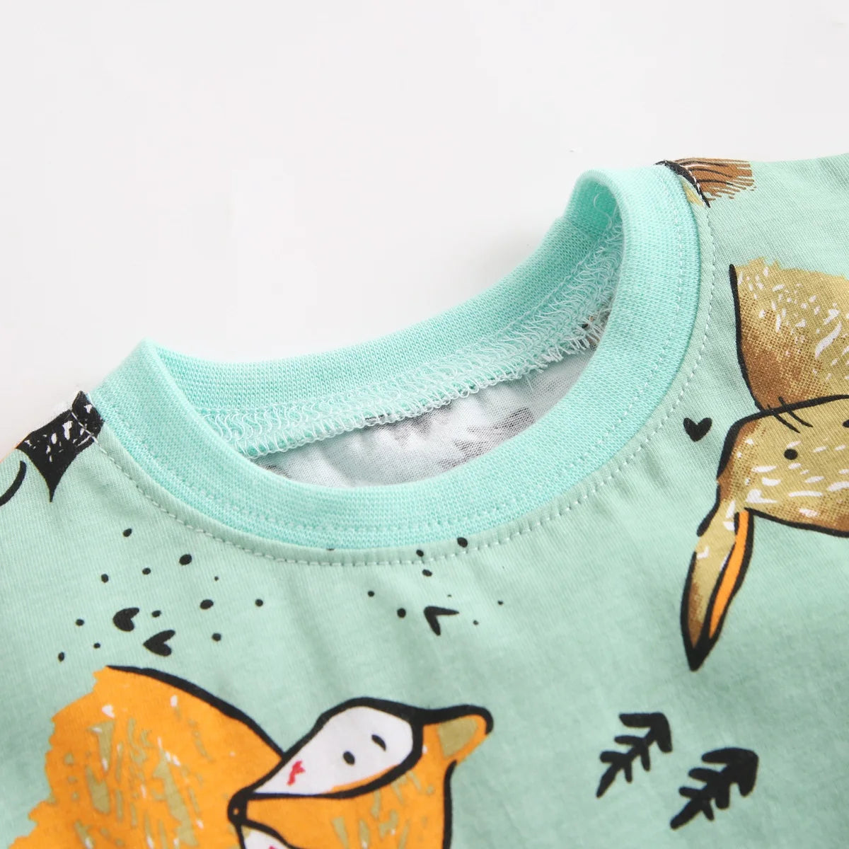 Cartoon Boys Summer Cotton Outfit Set