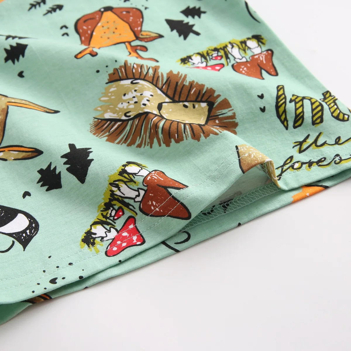 Cartoon Boys Summer Cotton Outfit Set