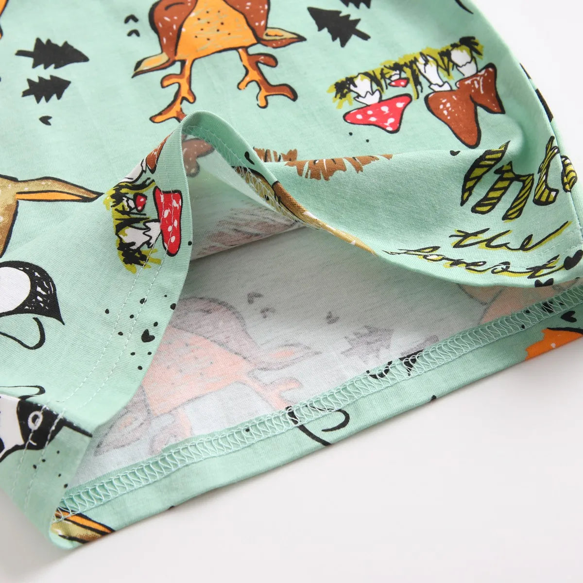 Cartoon Boys Summer Cotton Outfit Set