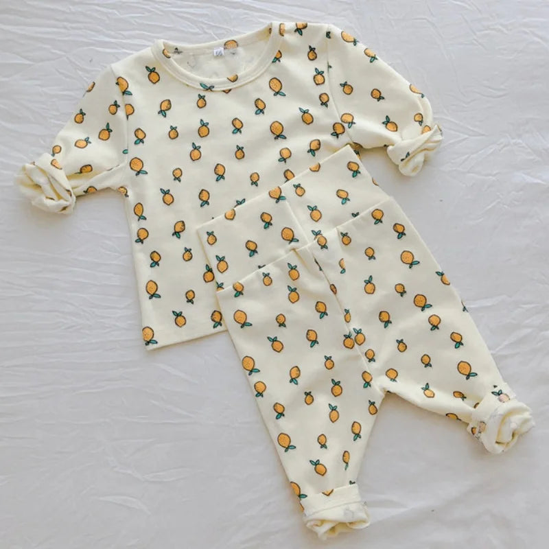 Cotton Warm Toddler Pajama Set