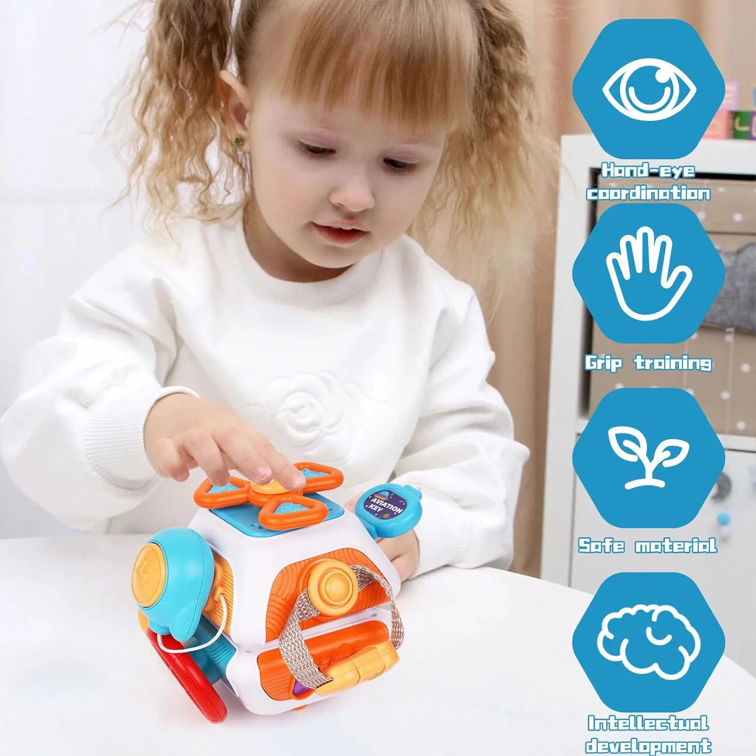 Montessori Busy Cube Sensory Toy