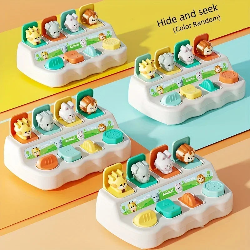 Montessori Pop-Up Animal Toy – Interactive Learning Play Box