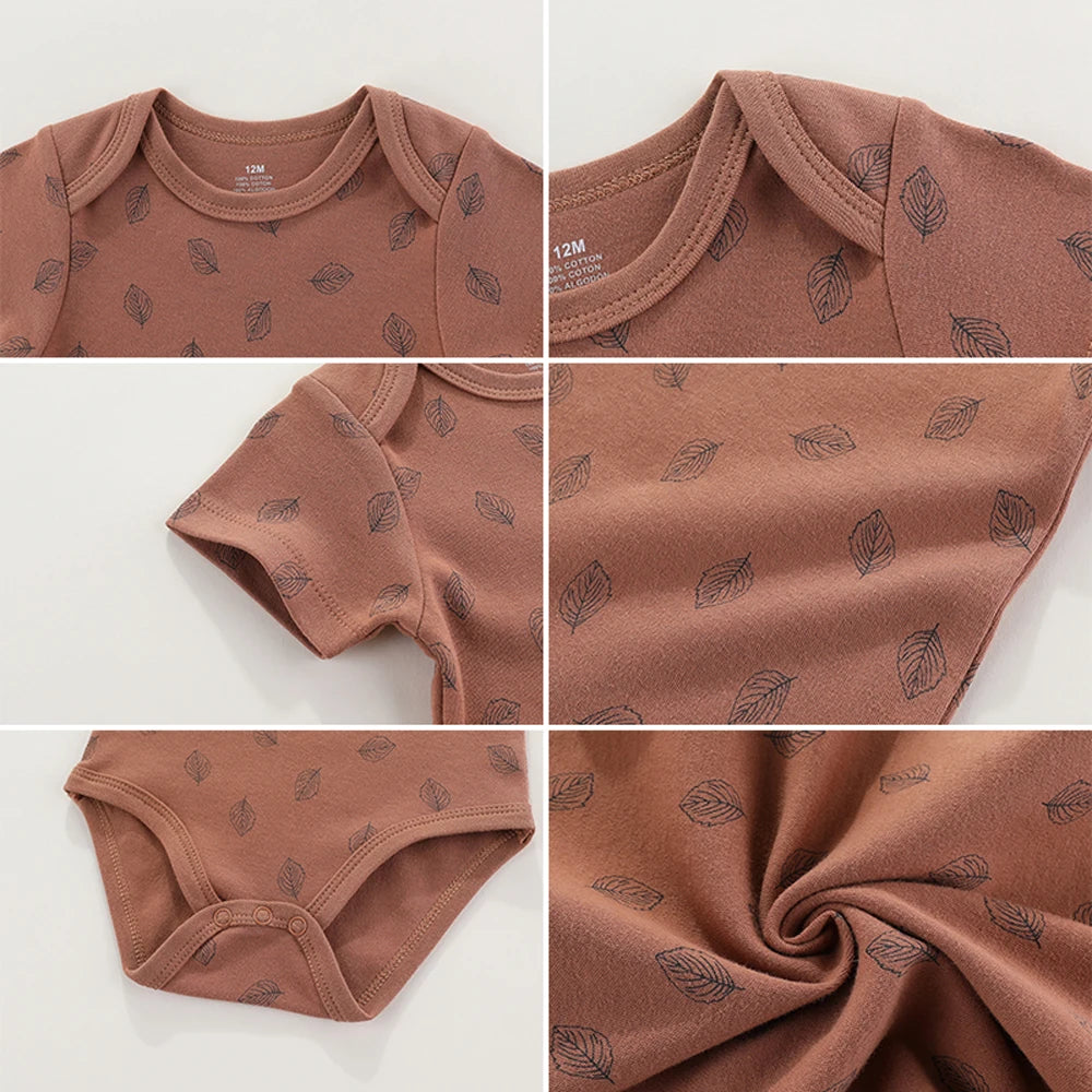 Kiddiezoom 10 Pcs Baby Clothing Set – Soft Unisex Newborn Bodysuits & Pants