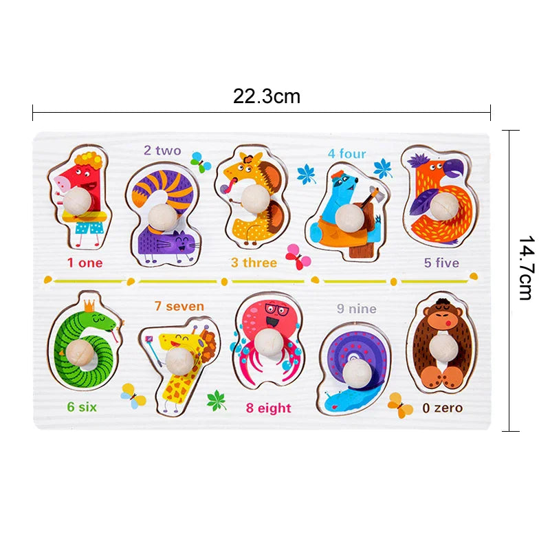 Montessori Wooden 3D Puzzle Boards – Educational Baby Toys