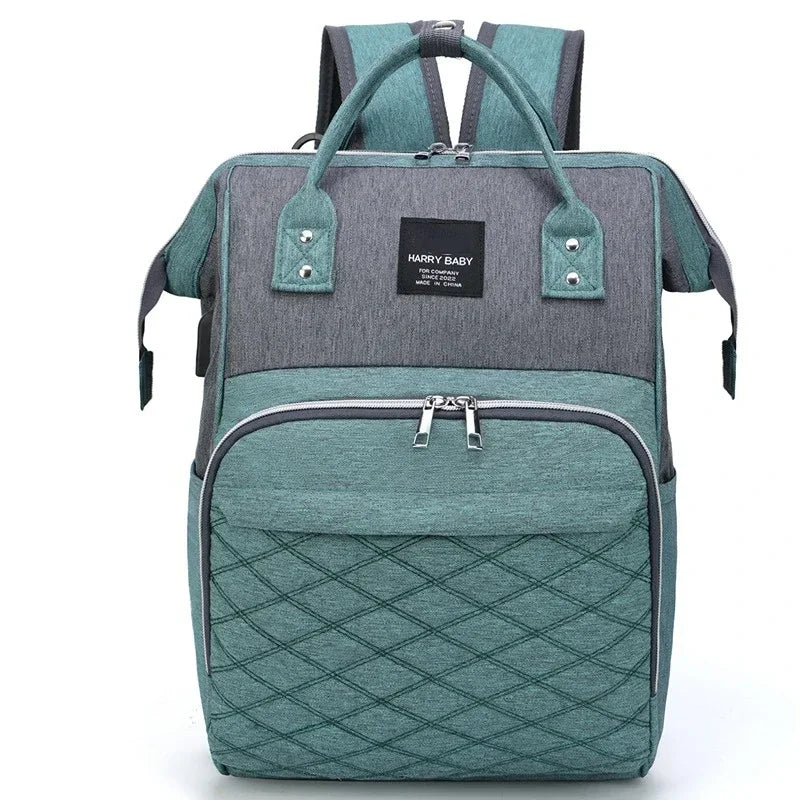 Large Capacity Mommy Diaper Bag with Stroller Straps and Changing Mat