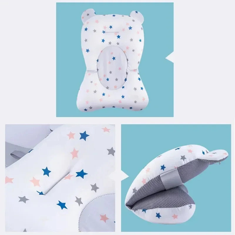 Newborn Bath Pillow – Soft Anti-Slip Baby Support Cushion