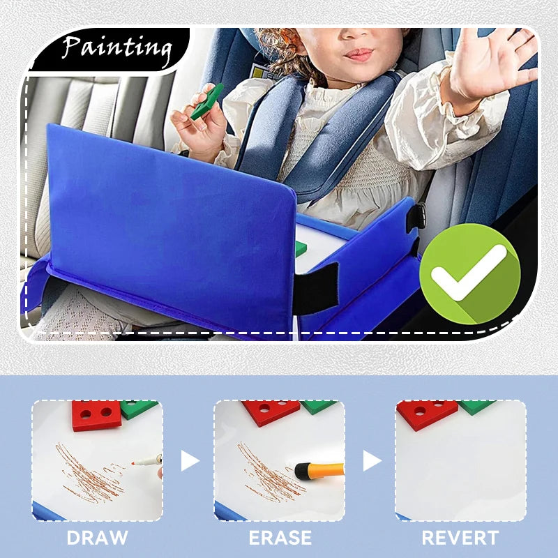 Kids Travel Tray for Car and Road Trips