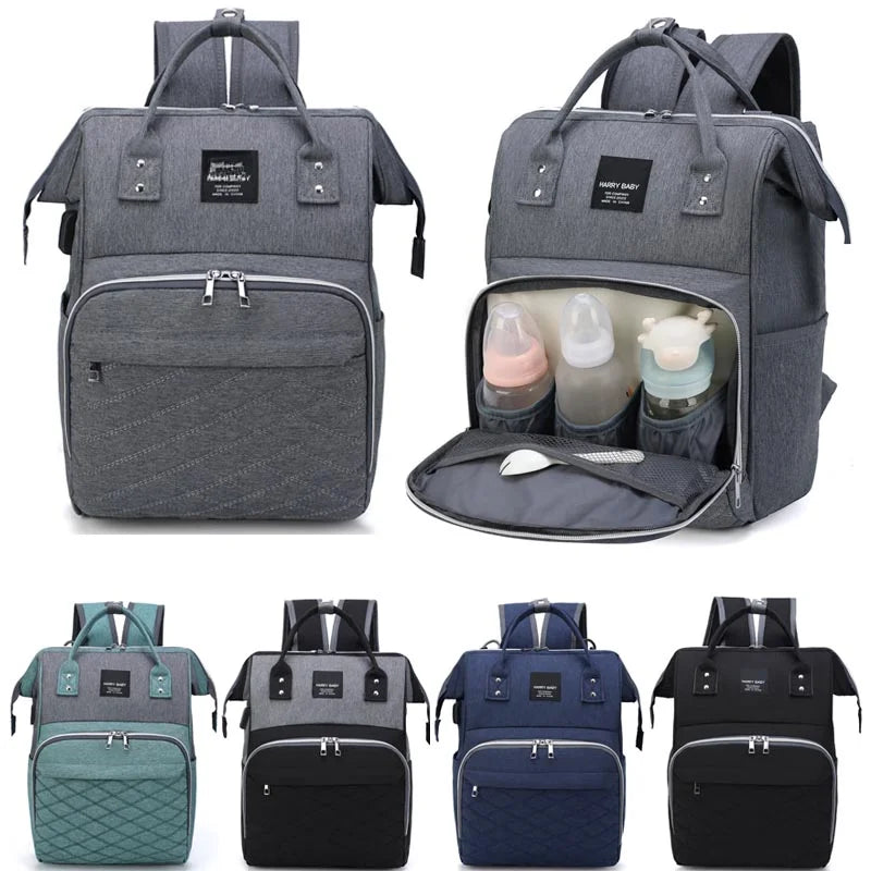 Large Capacity Mommy Diaper Bag with Stroller Straps and Changing Mat