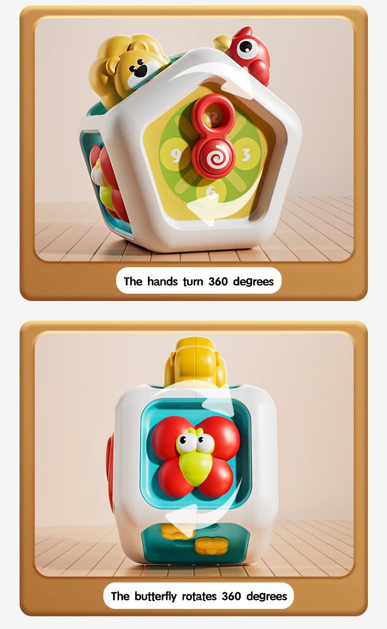 Montessori Busy Cube Sensory Toy