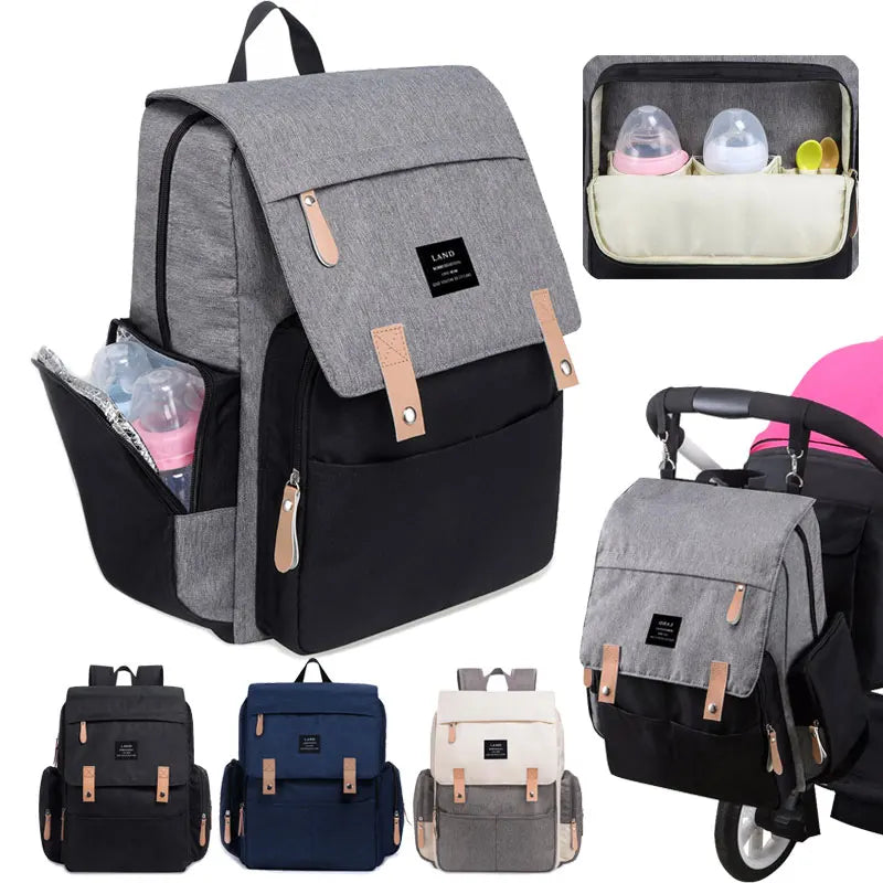 LAND Large Capacity Mommy Diaper Backpack