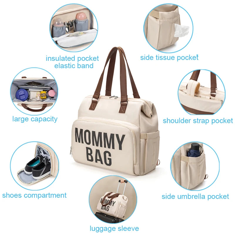 Baby Diaper Bag for Moms – Multi-Functional Maternity Backpack