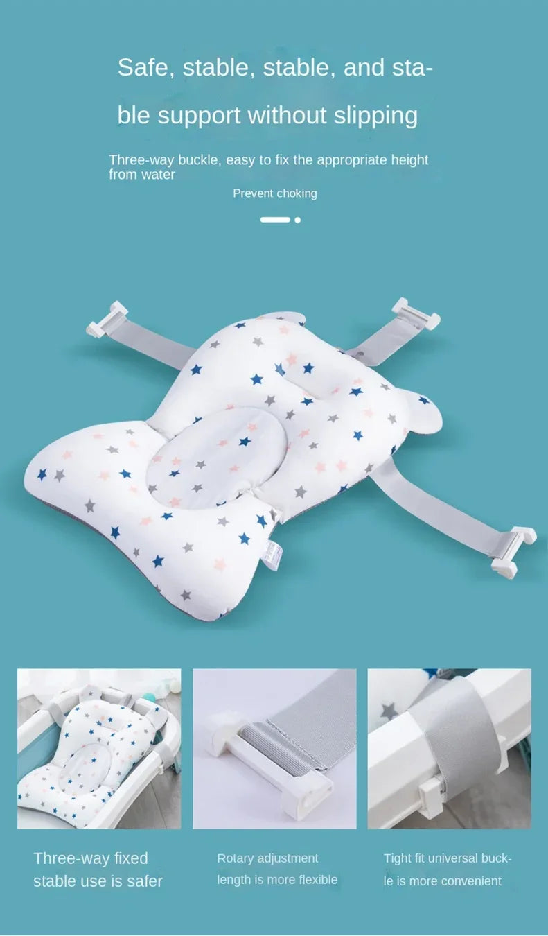 Newborn Bath Pillow – Soft Anti-Slip Baby Support Cushion