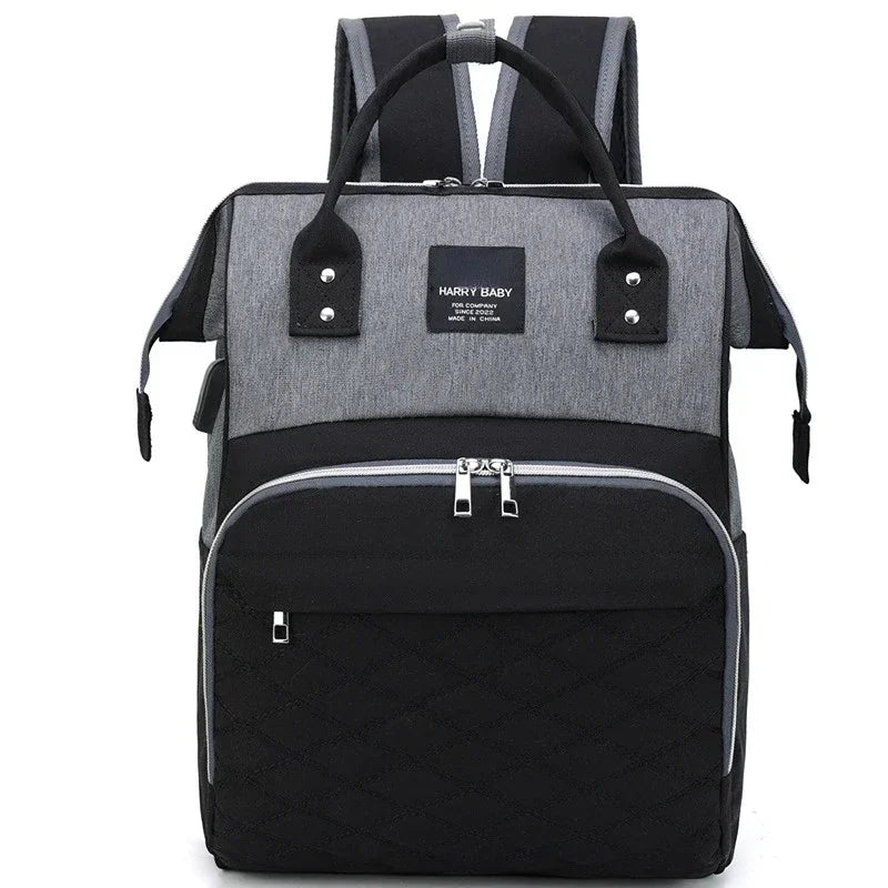 Large Capacity Mommy Diaper Bag with Stroller Straps and Changing Mat