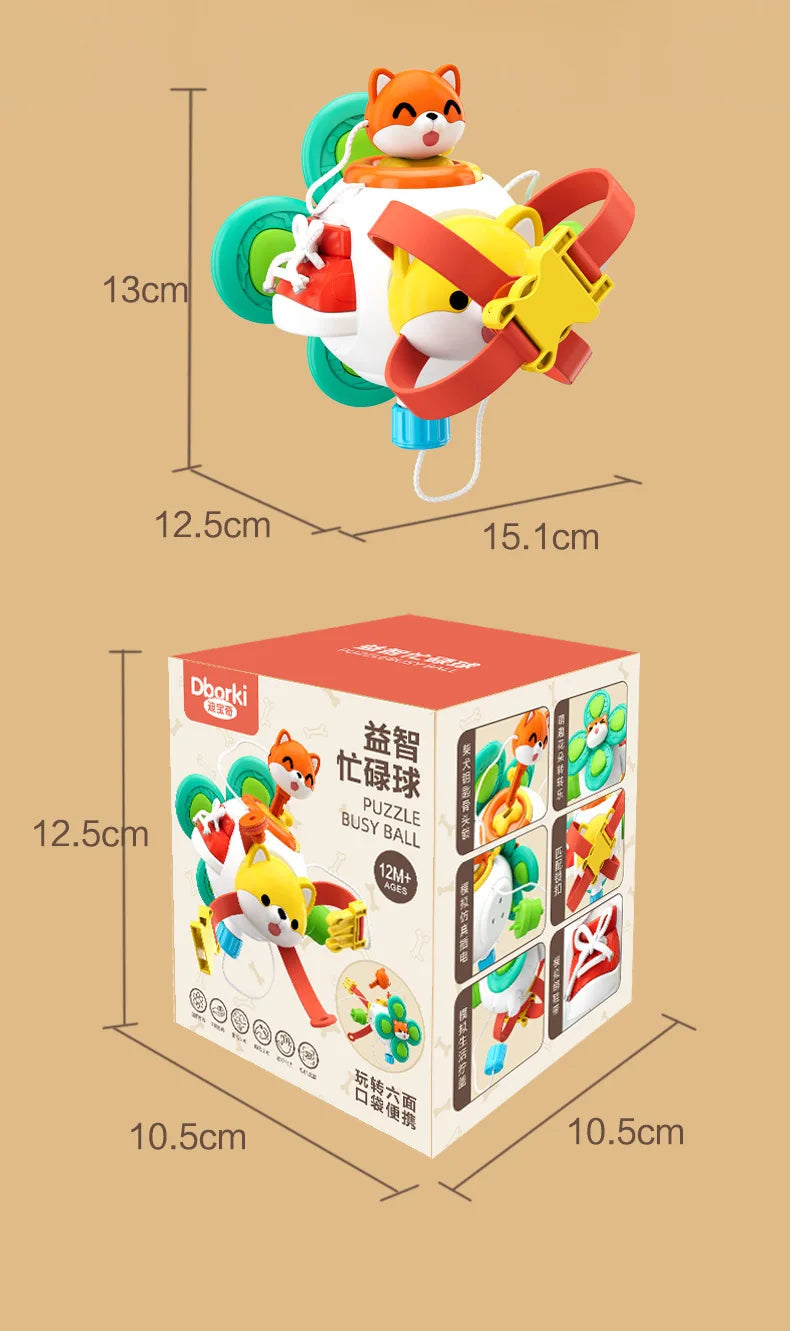 Montessori Busy Cube Sensory Toy