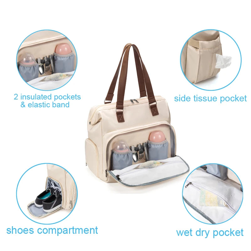 Baby Diaper Bag for Moms – Multi-Functional Maternity Backpack