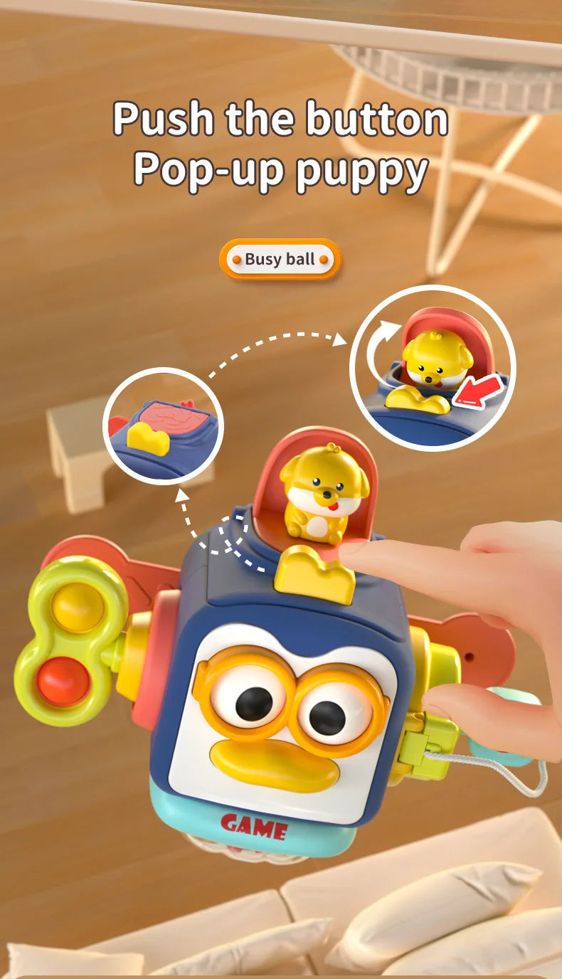 Montessori Busy Cube Sensory Toy