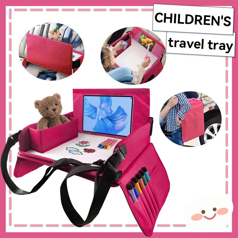Kids Travel Tray for Car and Road Trips