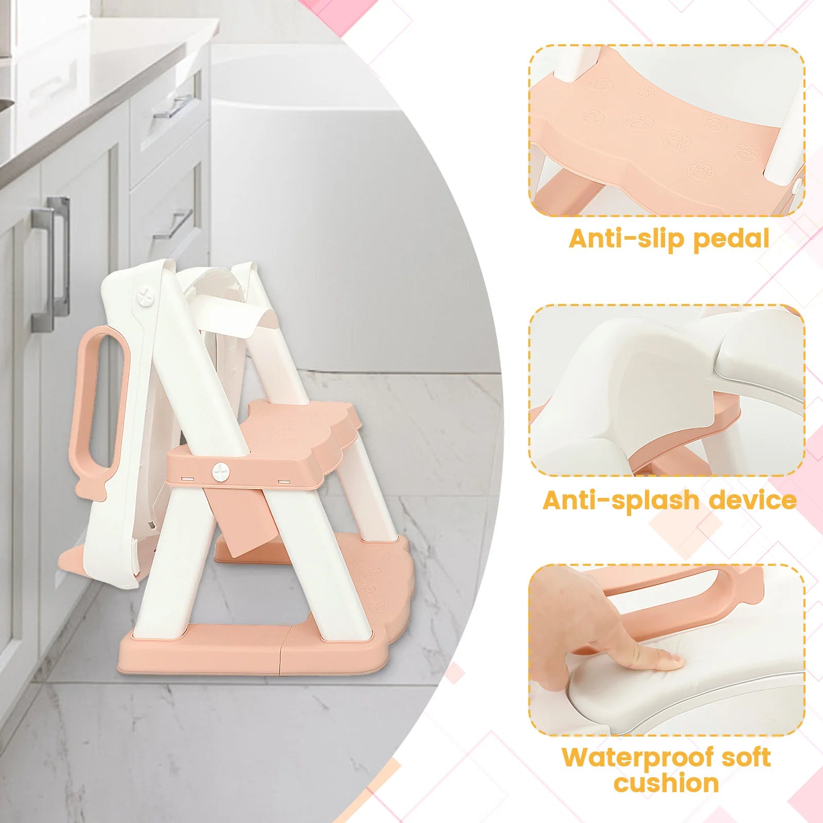 Foldable Portable Baby Boy Potty Training Seat