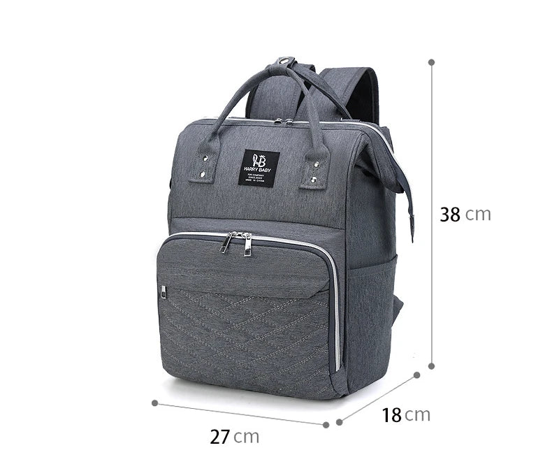 Large Capacity Mommy Diaper Bag with Stroller Straps and Changing Mat