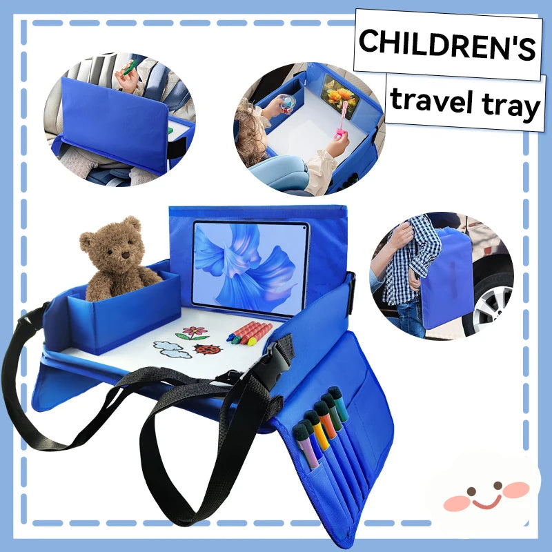 Kids Travel Tray for Car and Road Trips