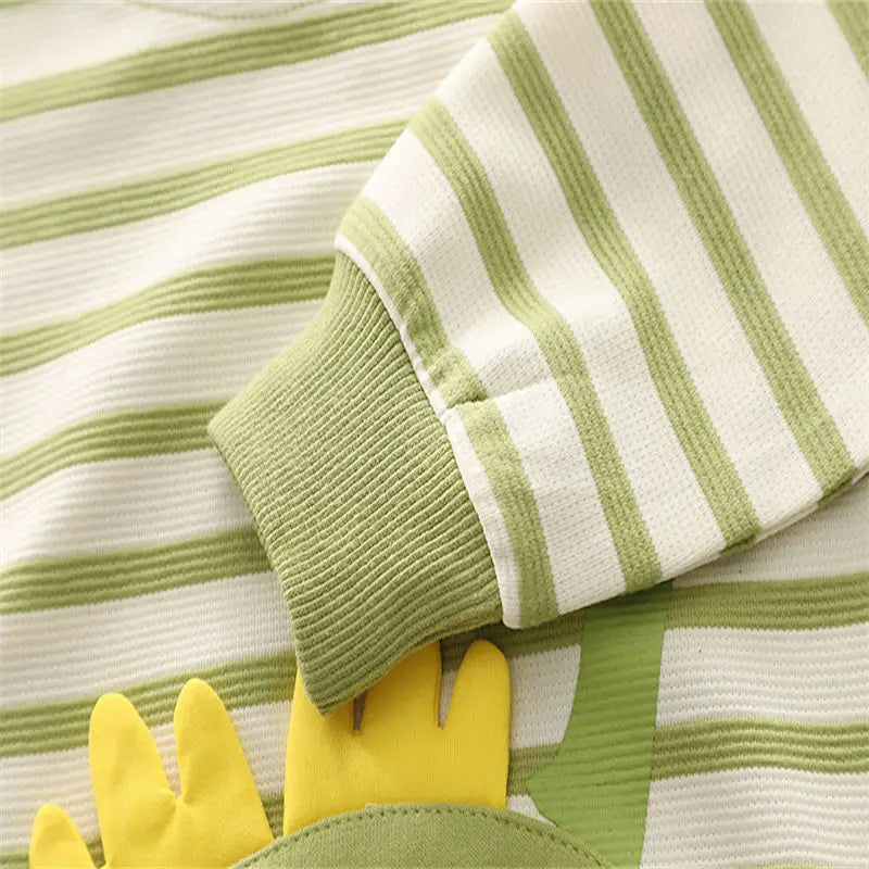 Toddler Boys Dinosaur Tracksuit – Long Sleeve Cartoon Set