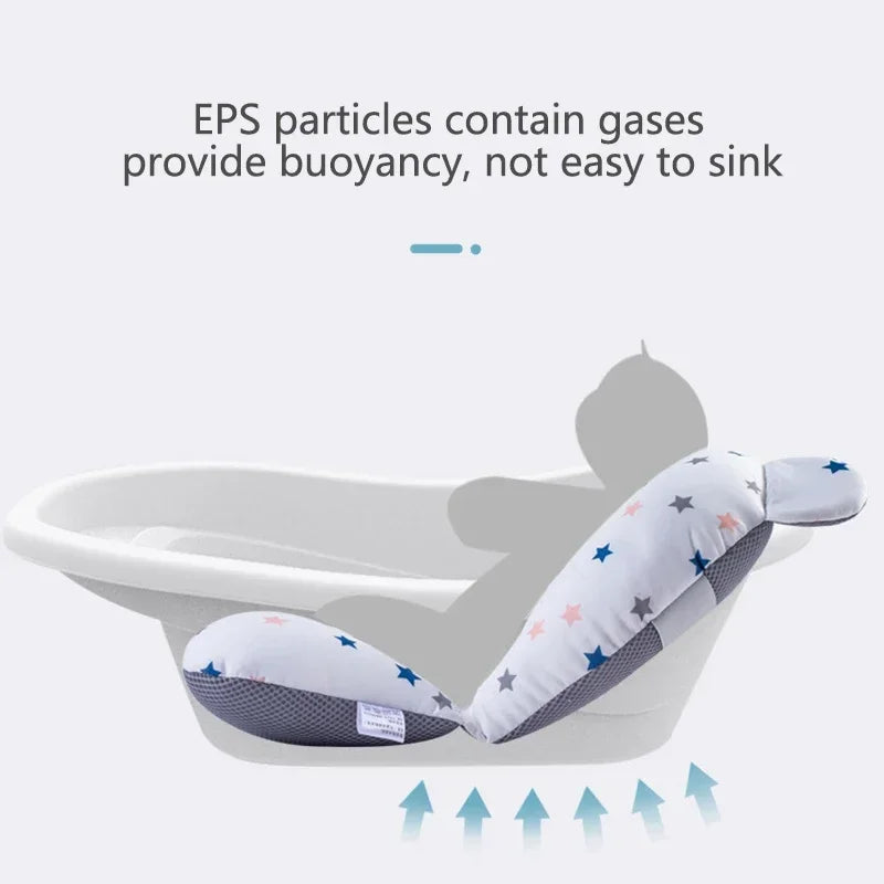 Newborn Bath Pillow – Soft Anti-Slip Baby Support Cushion