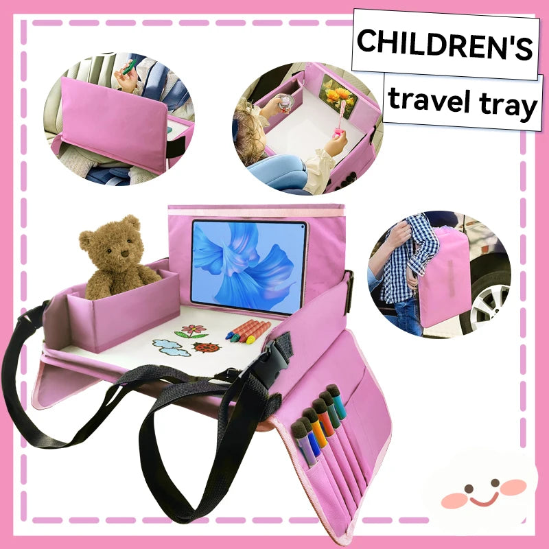 Kids Travel Tray for Car and Road Trips