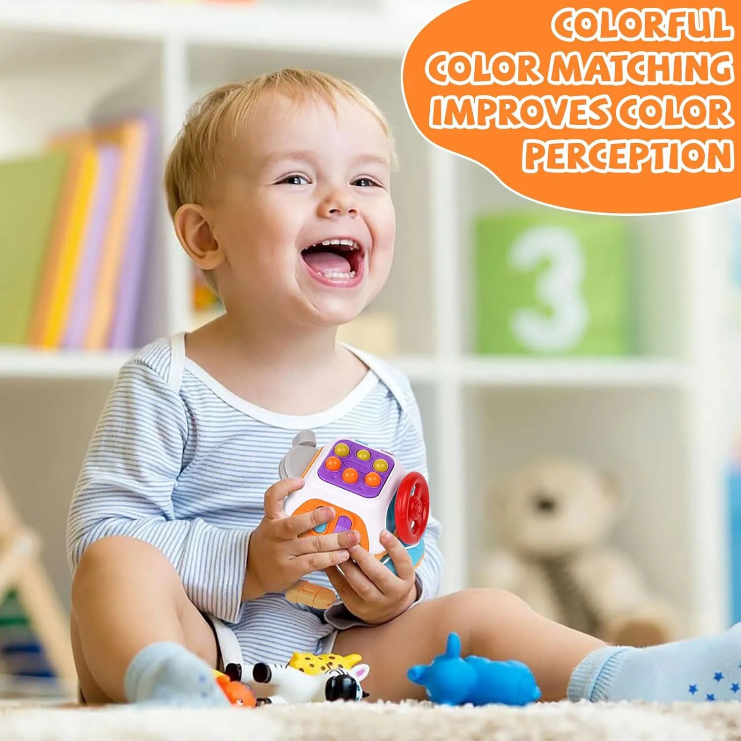 Montessori Busy Cube Sensory Toy