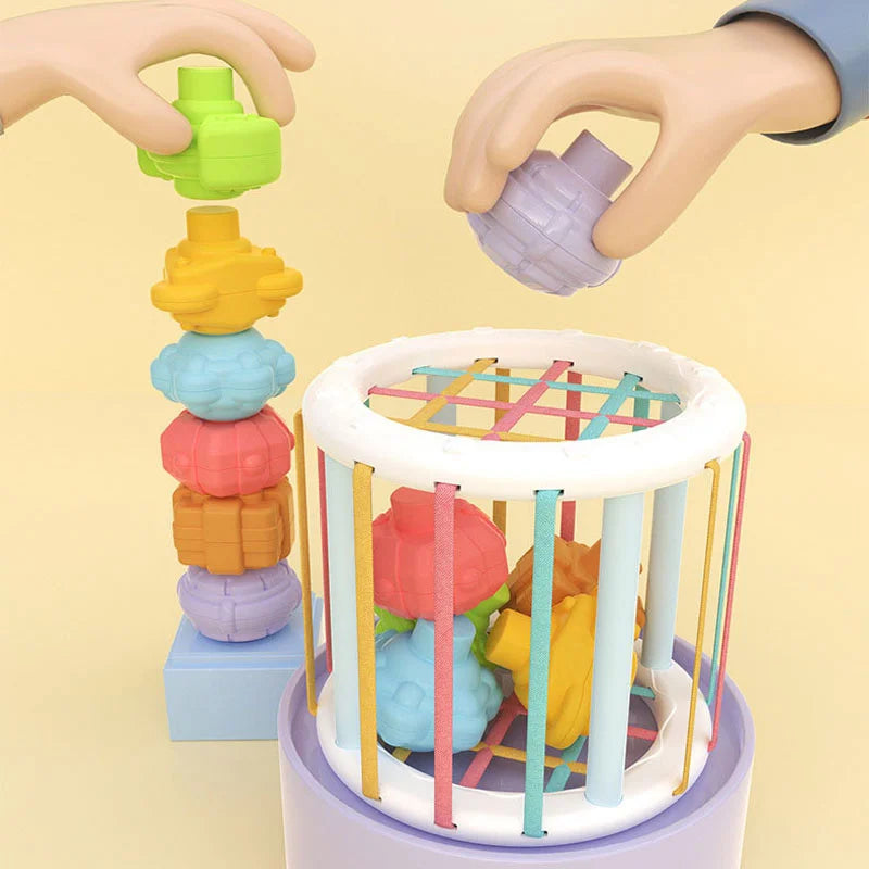 Colorful Shape Sorting Montessori Learning Toy