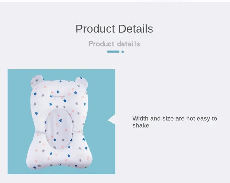 Newborn Bath Pillow – Soft Anti-Slip Baby Support Cushion