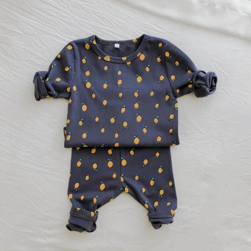 Cotton Warm Toddler Pajama Set
