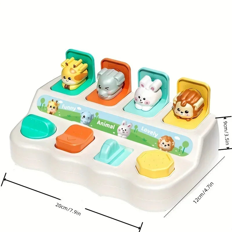 Montessori Pop-Up Animal Toy – Interactive Learning Play Box