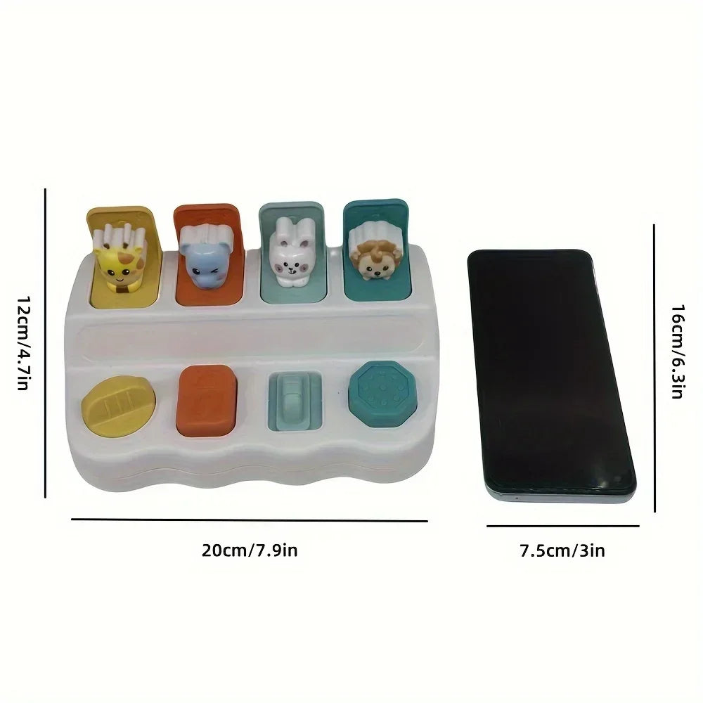 Montessori Pop-Up Animal Toy – Interactive Learning Play Box