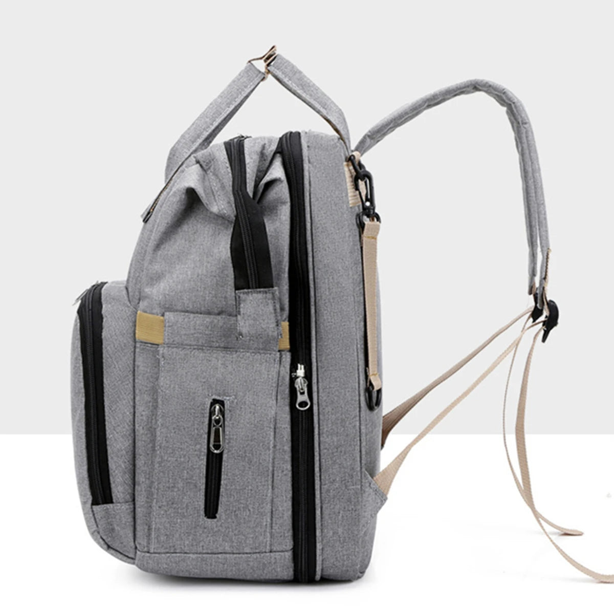 Lightweight Folding Mommy Backpack with Portable Crib