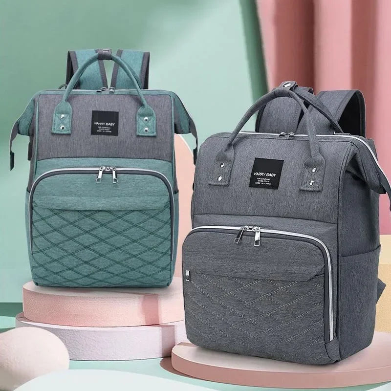Large Capacity Mommy Diaper Bag with Stroller Straps and Changing Mat