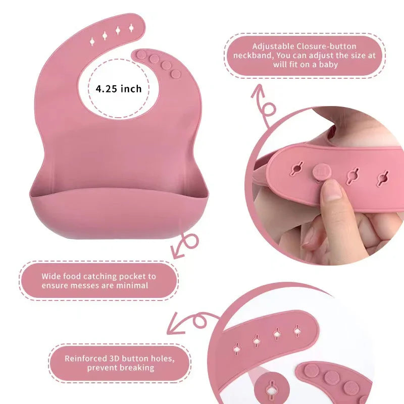 6 PCS Silicone Baby Meal Training Set
