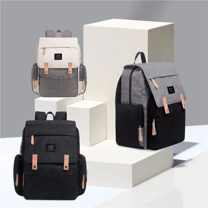 LAND Large Capacity Mommy Diaper Backpack