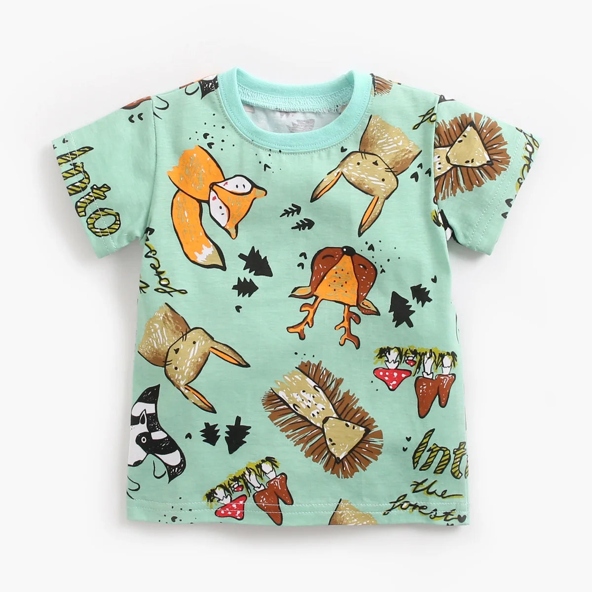 Cartoon Boys Summer Cotton Outfit Set