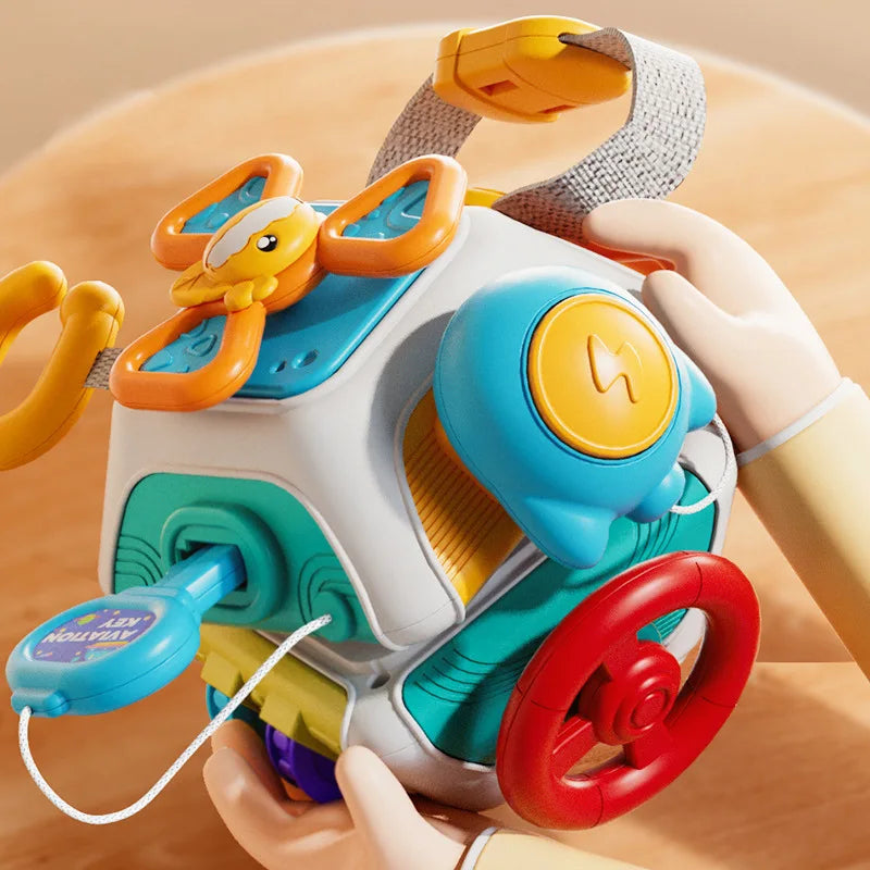 Montessori Busy Cube Sensory Toy