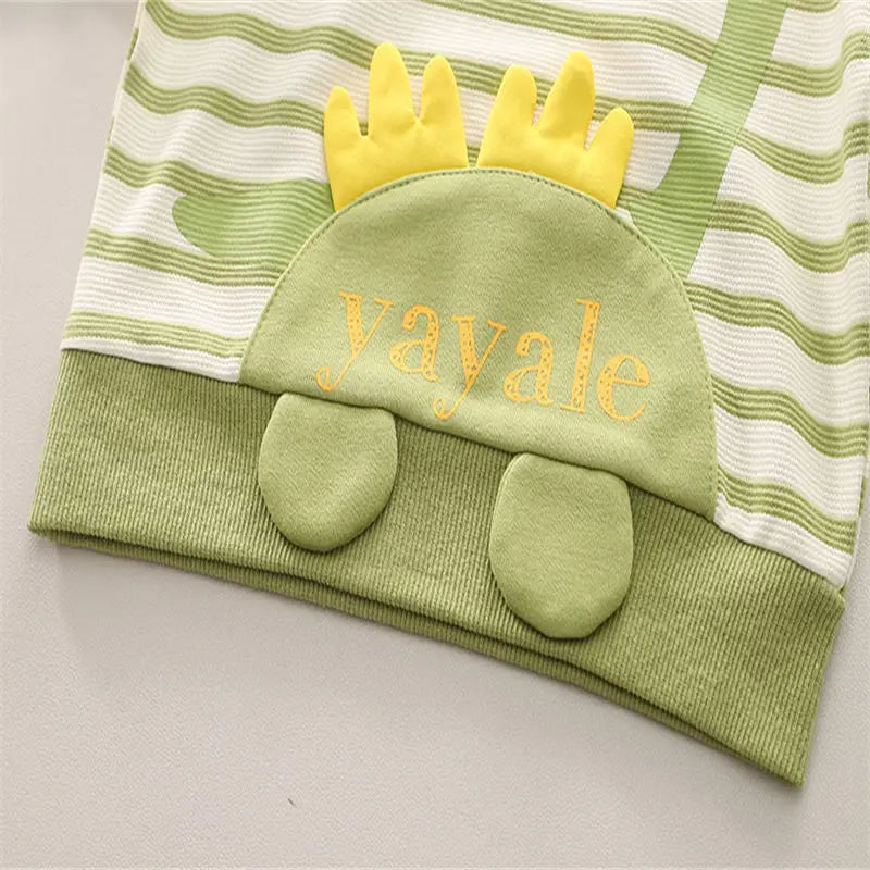 Toddler Boys Dinosaur Tracksuit – Long Sleeve Cartoon Set