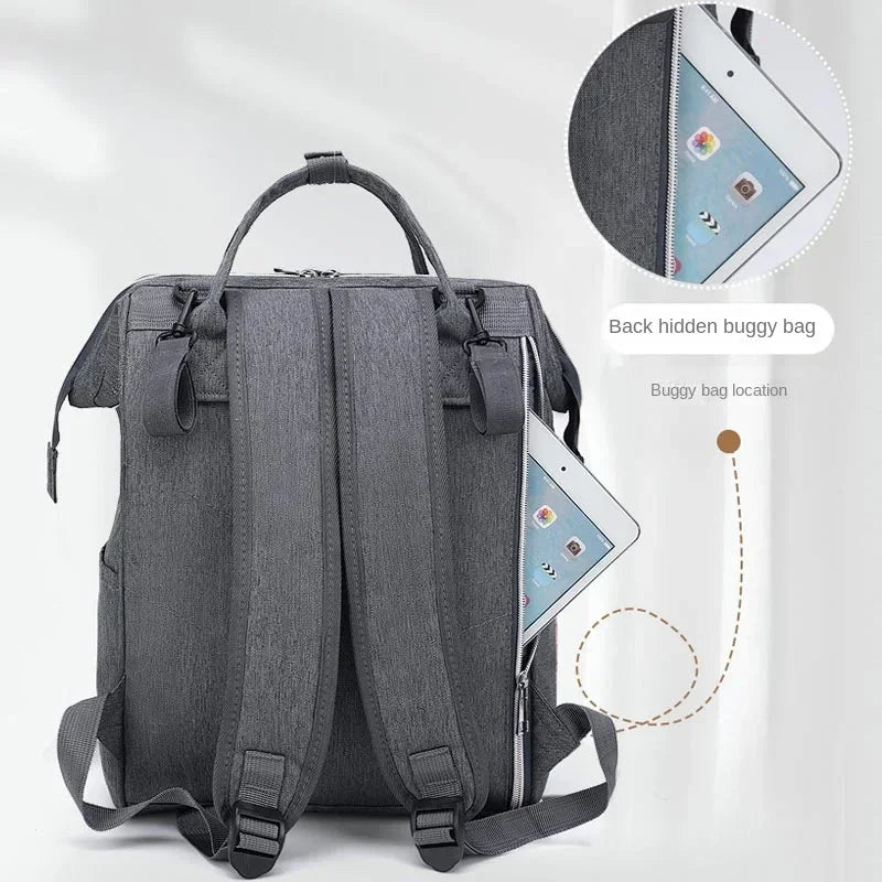 Large Capacity Mommy Diaper Bag with Stroller Straps and Changing Mat