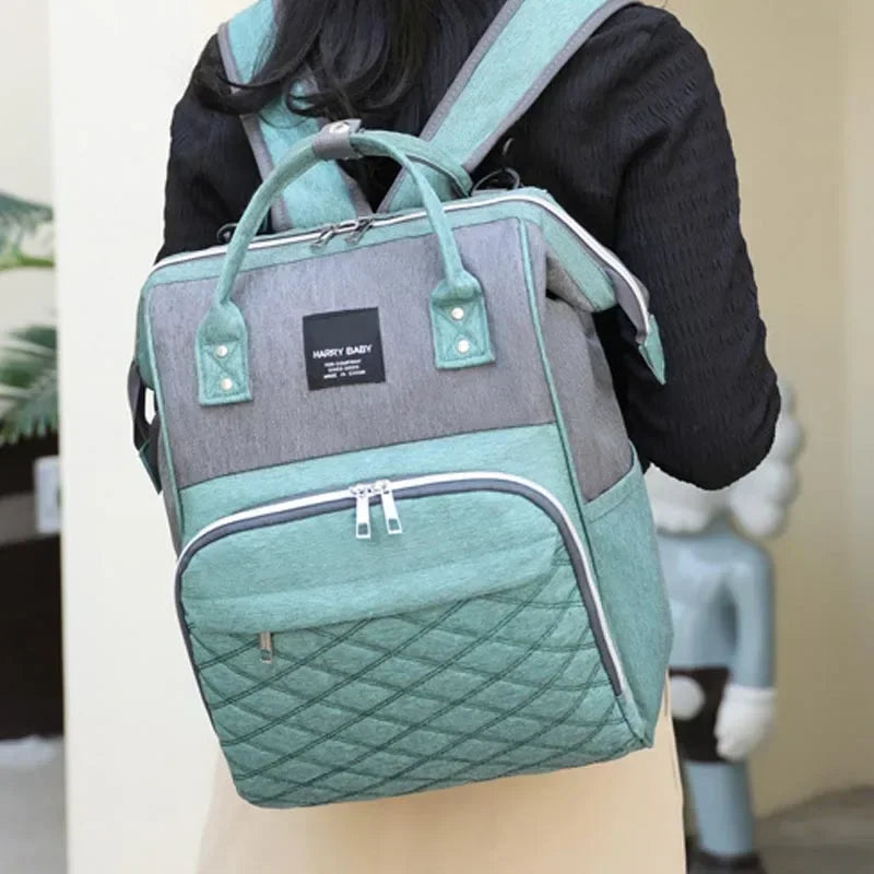 Large Capacity Mommy Diaper Bag with Stroller Straps and Changing Mat