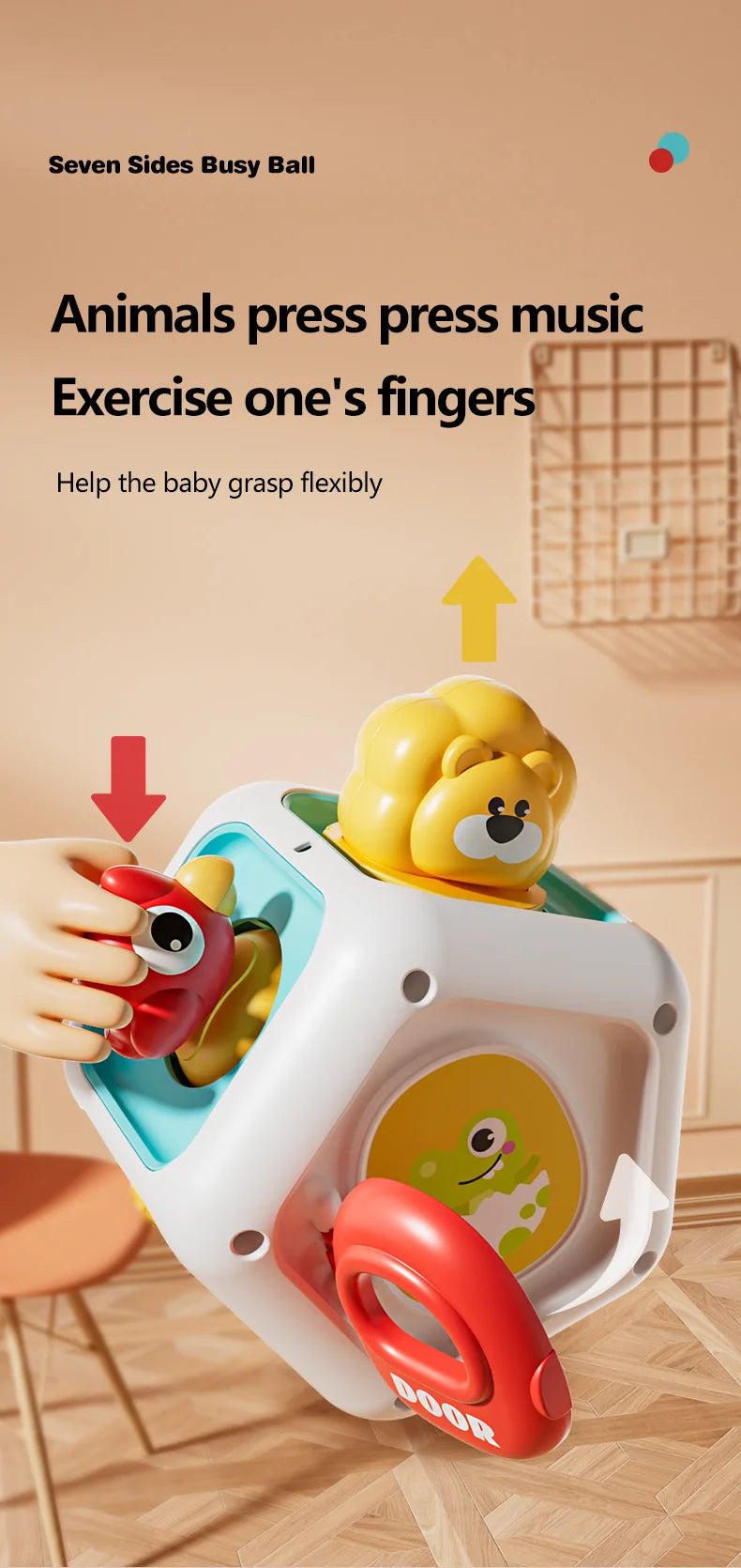Montessori Busy Cube Sensory Toy
