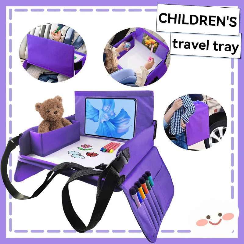 Kids Travel Tray for Car and Road Trips